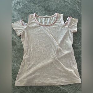 Cute pink short sleeve blouse